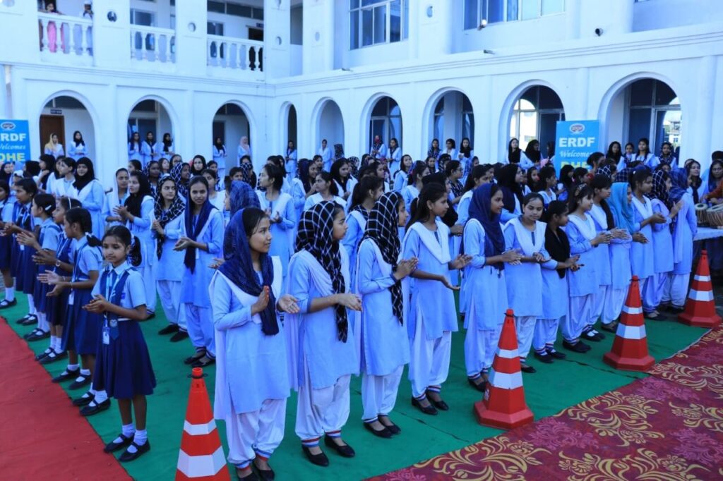Students of institutions of ERD Foundation in Assam